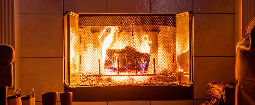 Mendota Hearth Landscape Fireplace Installation in Caldwell, Idaho