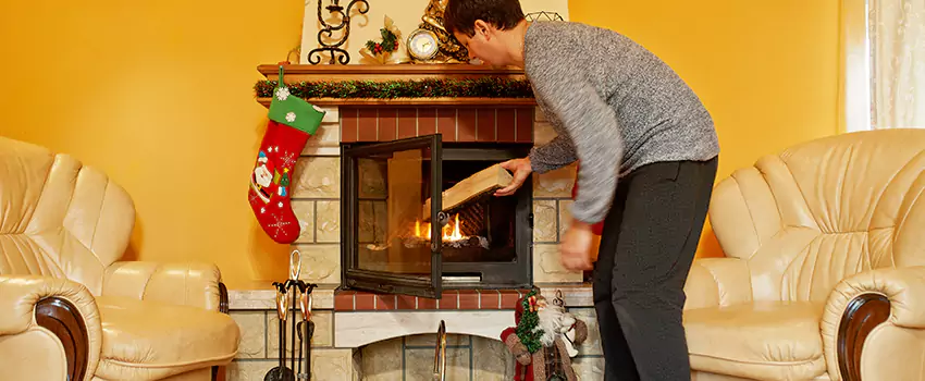 Rusted Metal Fireplace Restoration in Caldwell, Idaho